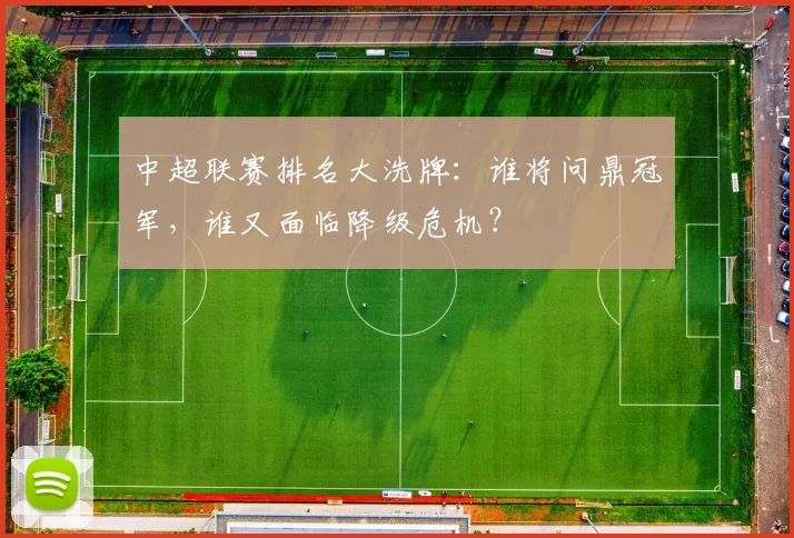 中超联赛排名大洗牌:谁将问鼎冠军,谁又面临降级危机?